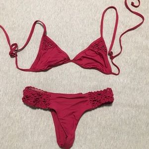 Frankie bikinis w crochet details